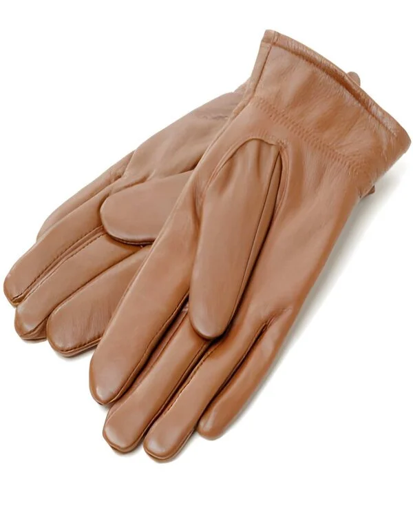 Brown Goatskin Leather Driver Glove