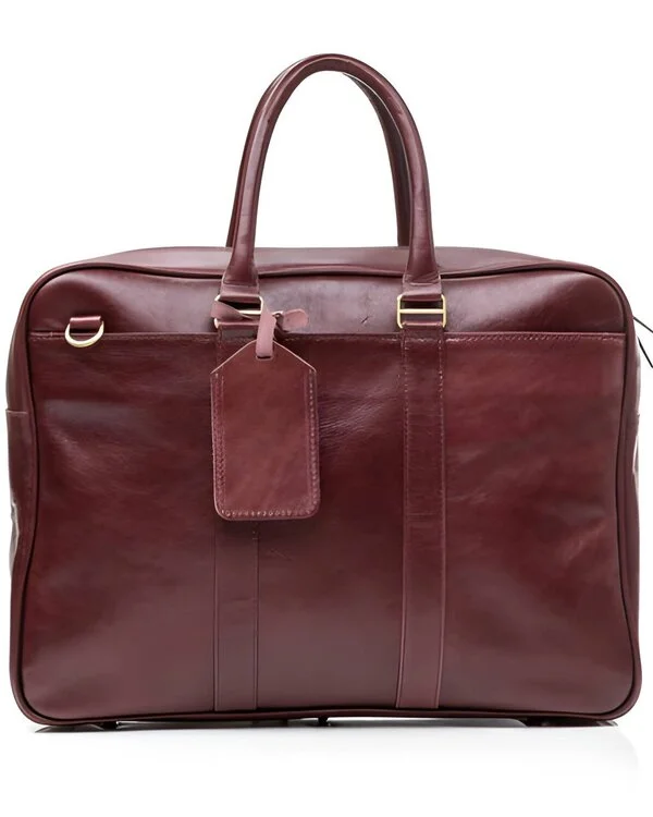 Brown Leather laptop Backpack
