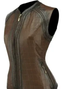 Classic and contemporary design Women Leather Vest