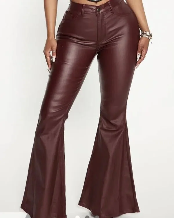 Classic design Women Leather Pant