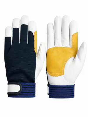 Cotton Back and Leather Palm Driver glove
