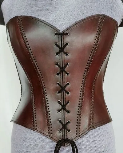 Cowhide Leather Corset