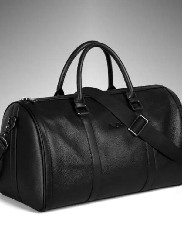 Custom Cowhide Leather Duffle bag By Schott Leather