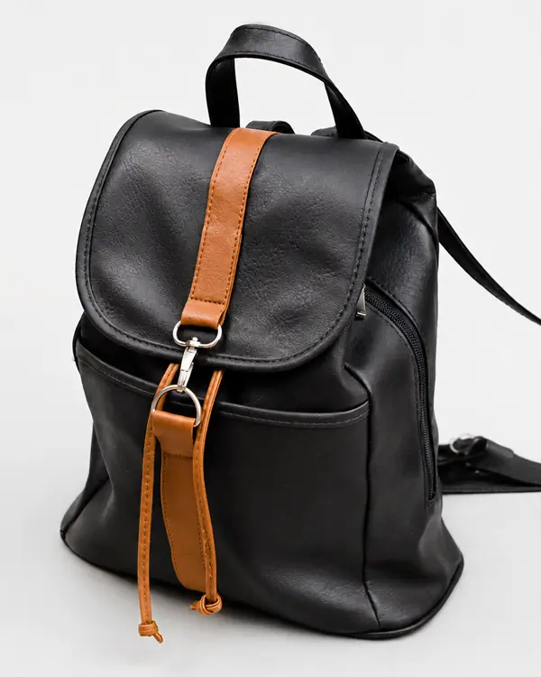 Custom Leather Backpack After Final Finishing manufactured By Schott Leather