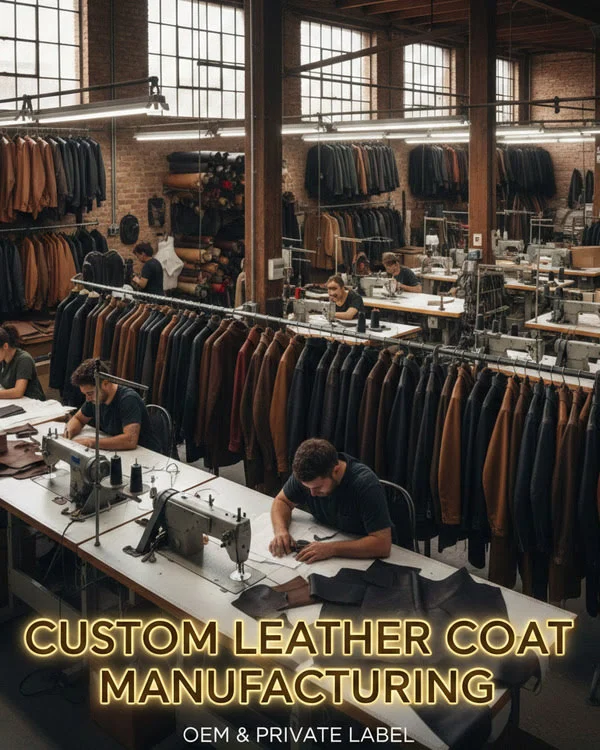Custom Leather Coat Manufacturing Hall