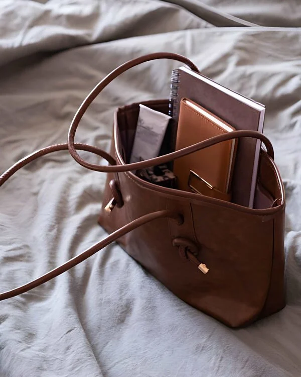 Custom Made Office Work Leather Tote Bag