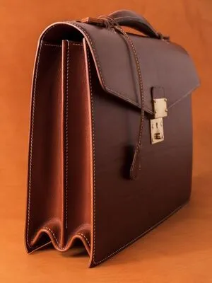Executive Leather Briefcases Manufactured by Schott Leather
