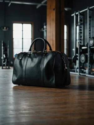 Gym & Sports Leather duffel bag by Schott Leather