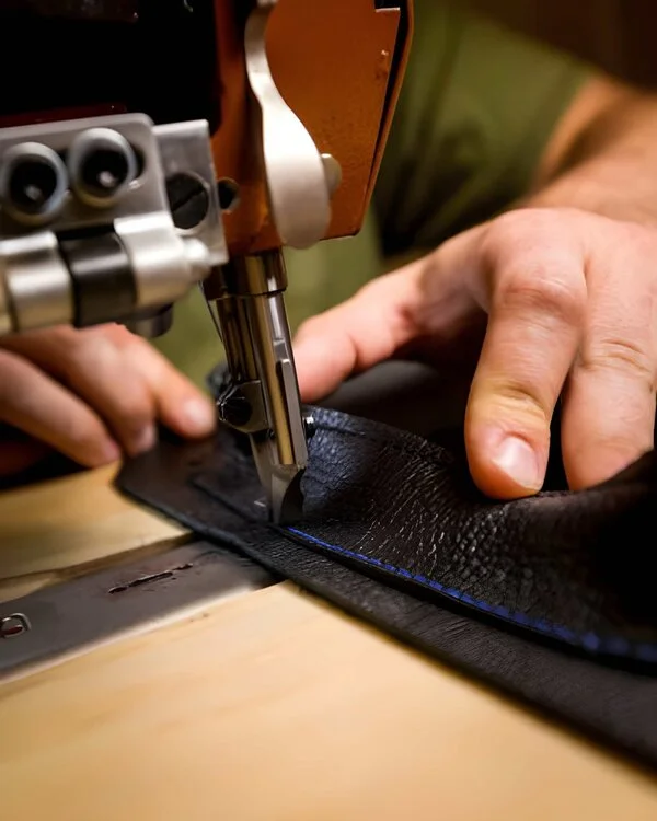 Leather Accessories Stitching Process in Schott Leather