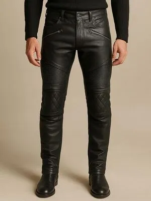 Leather Biker Pant
