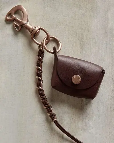 Leather Keychain by Schott Leather