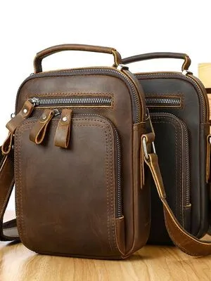 Leather Messenger Bag