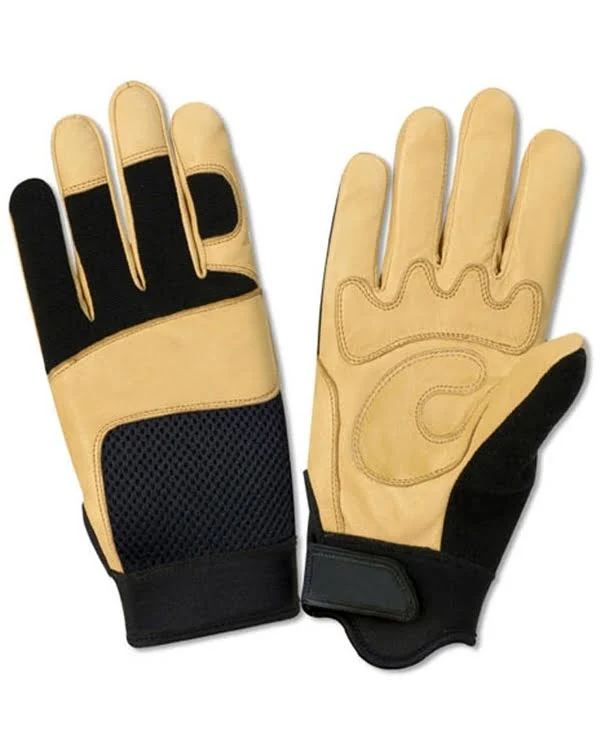 Mechanic Glove Made With High Quality Leather and Fabric With International Standards