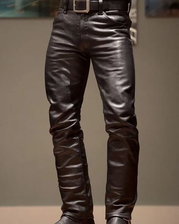 Men Classic Custom Leather Pant