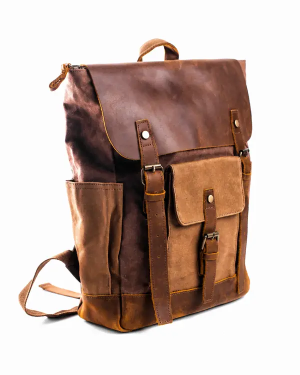 Men Leather backpack by Schott Leather At Wholesale