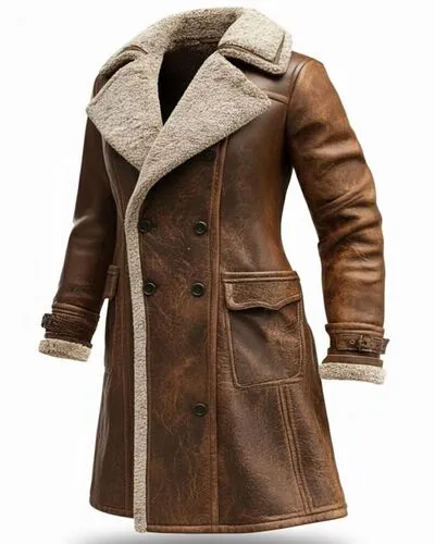 Men Shearling Leather Coat