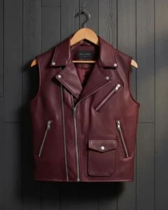 Men's Biker Leather Vest