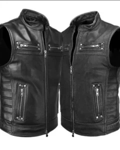 Motorcycle Leather vest