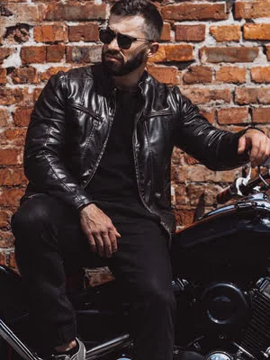 Motorcycle & biker Leather jacke