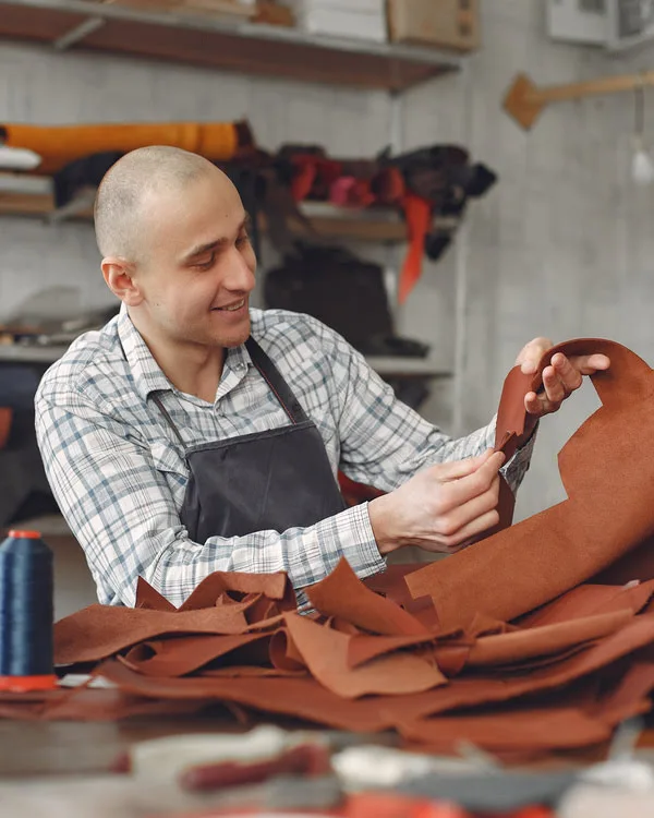Private Label Leather Apron Check by Worker