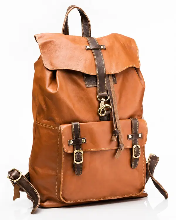 Private Label Leather Travel Backpack By Schott Leather