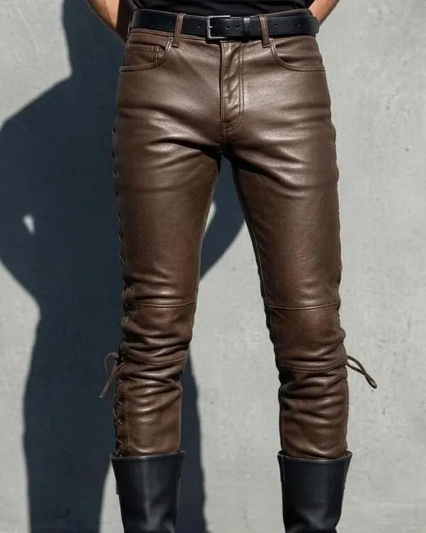 Private Label Sheepskin Leather Pant