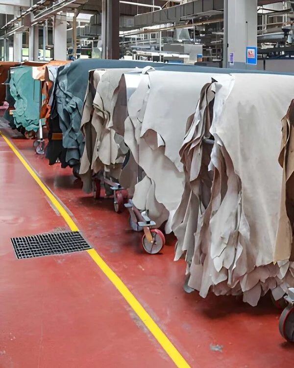 Raw Leather in Production By Schott Leather