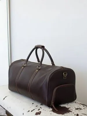 Weekend & Overnight leather duffle Bag Manufactured by Schott Leather