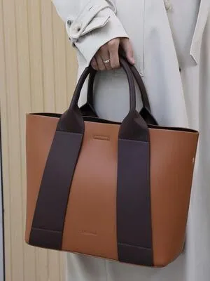 Women’s fashion leather tote bag By Schott Leather