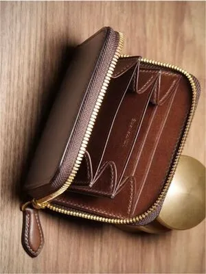Zippered Leather Wallet
